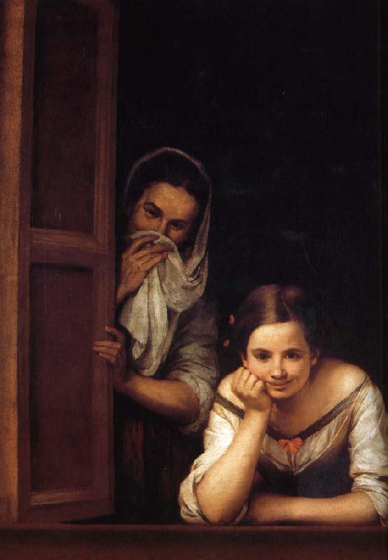 Bartolome Esteban Murillo Window of two women Germany oil painting art